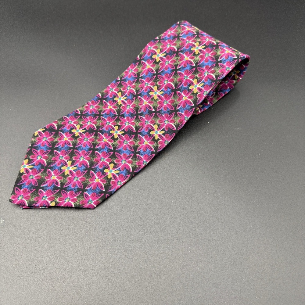 Oscar de le Renta Studio Neck‎ Tie Purple Floral